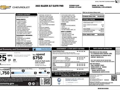 Used 2023 Chevrolet Blazer LT image 12