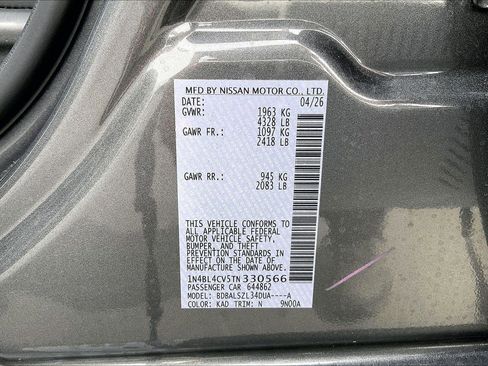 New 2026 Nissan Altima 2.5 SR FWD image 14