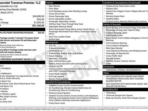 Used 2023 Chevrolet Traverse Premier image 2