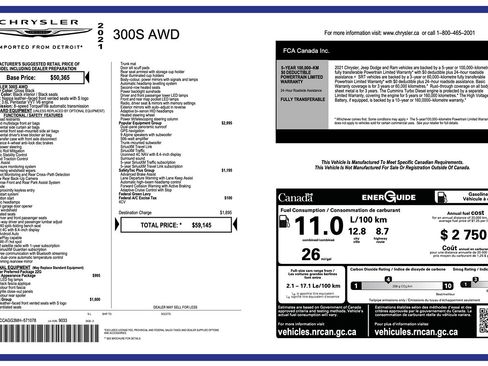 Used 2021 Chrysler 300 S w/ Popular Equipment Group AWD/4WD image 2
