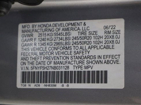 Used 2022 Honda Pilot Special Edition image 39