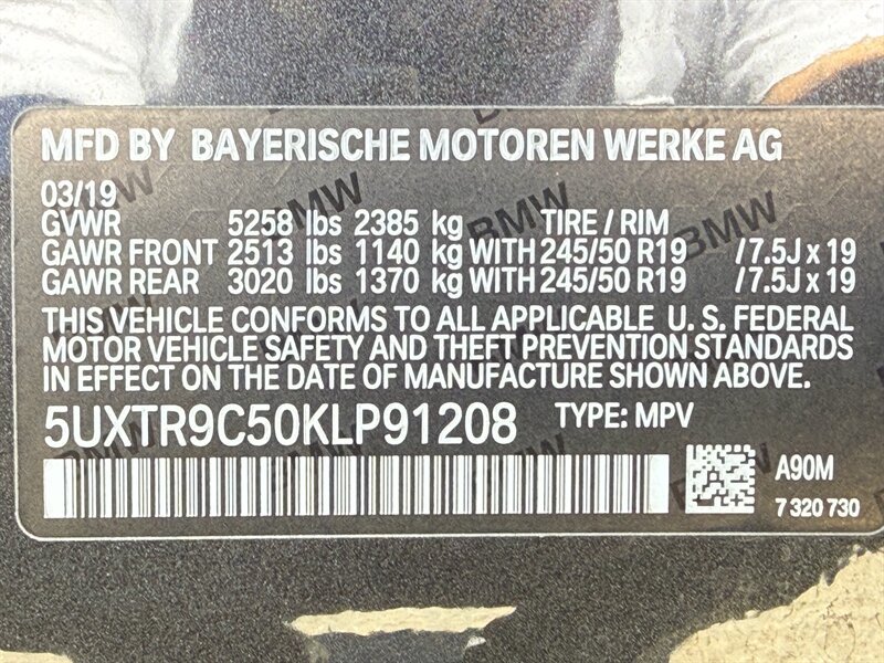 Used 2019 BMW X3 xDrive30i w/ Driving Assistance Package AWD/4WD image 34
