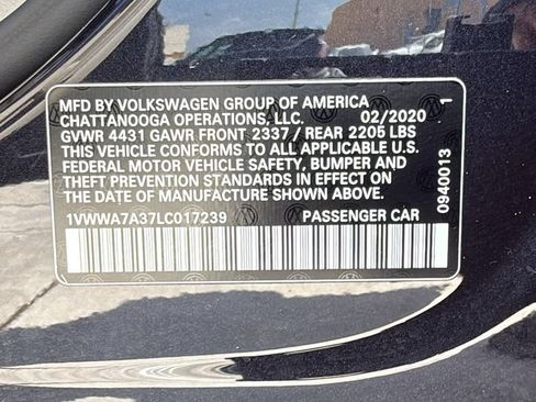Used 2020 Volkswagen Passat 2.0T SE w/ Sunroof Package FWD image 41