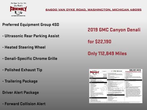 Used 2019 GMC Canyon Denali AWD/4WD image 4