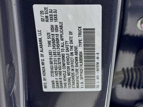 Used 2020 Honda Ridgeline RTL-E image 44