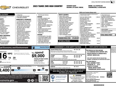 Used 2023 Chevrolet Tahoe High Country image 4