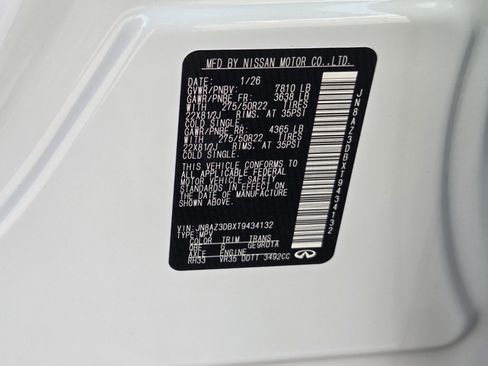 New 2026 INFINITI QX80 4WD w/ Sport Exterior Package image 23