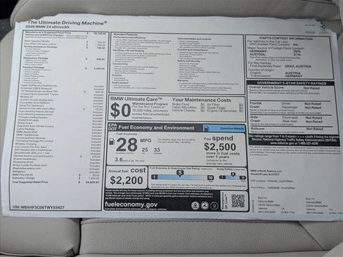 New 2026 BMW Z4 sDrive30i w/ Premium Package RWD image 17