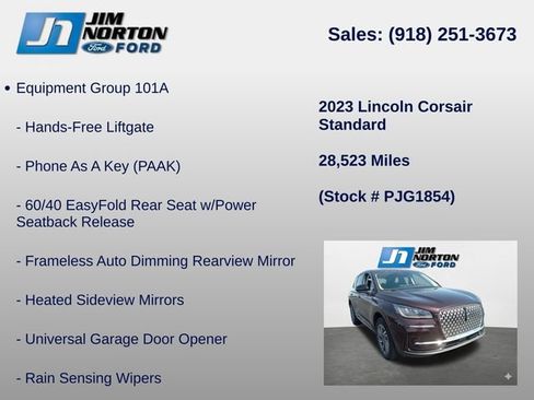 Used 2023 Lincoln Corsair AWD w/ Equipment Group 101A image 14