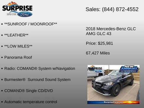 Used 2018 Mercedes-Benz GLC 43 AMG 4MATIC image 12