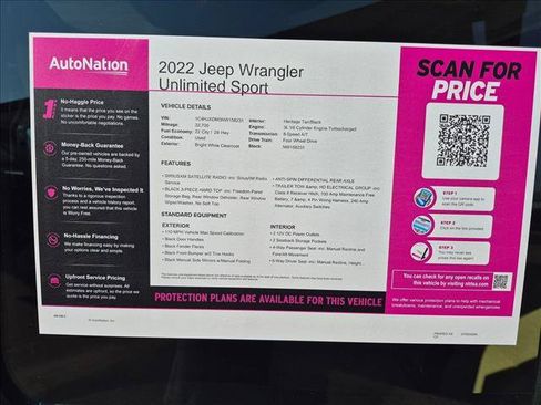 Used 2022 Jeep Wrangler Unlimited Sport AWD/4WD image 23