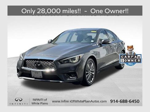 Certified 2023 INFINITI Q50 Luxe w/ All Weather Package AWD/4WD image 1
