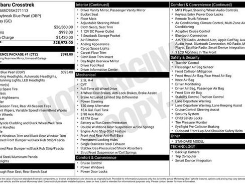 Used 2025 Subaru Crosstrek 2.0i w/ Convenience Package #1 image 7