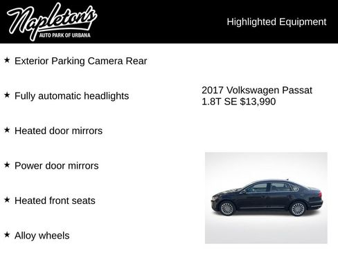 Used 2017 Volkswagen Passat 1.8T SE FWD image 5