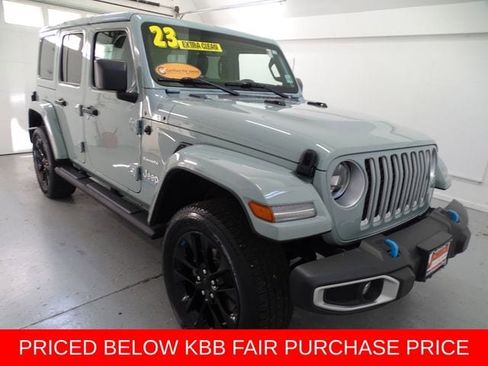Certified 2023 Jeep Wrangler Unlimited Sahara w/ Cold Weather Group AWD/4WD image 1