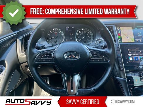 Used 2022 INFINITI Q50 Red Sport 400 w/ Carbon Fiber Package image 11