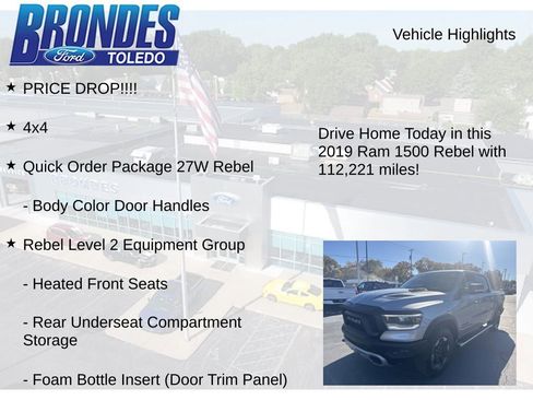 Used 2019 RAM 1500 Rebel w/ Rebel Level 2 Equipment Group image 5