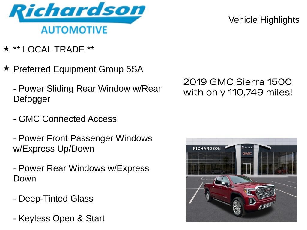 Used 2019 GMC Sierra 1500 Denali w/ Denali Ultimate Package AWD/4WD image 12