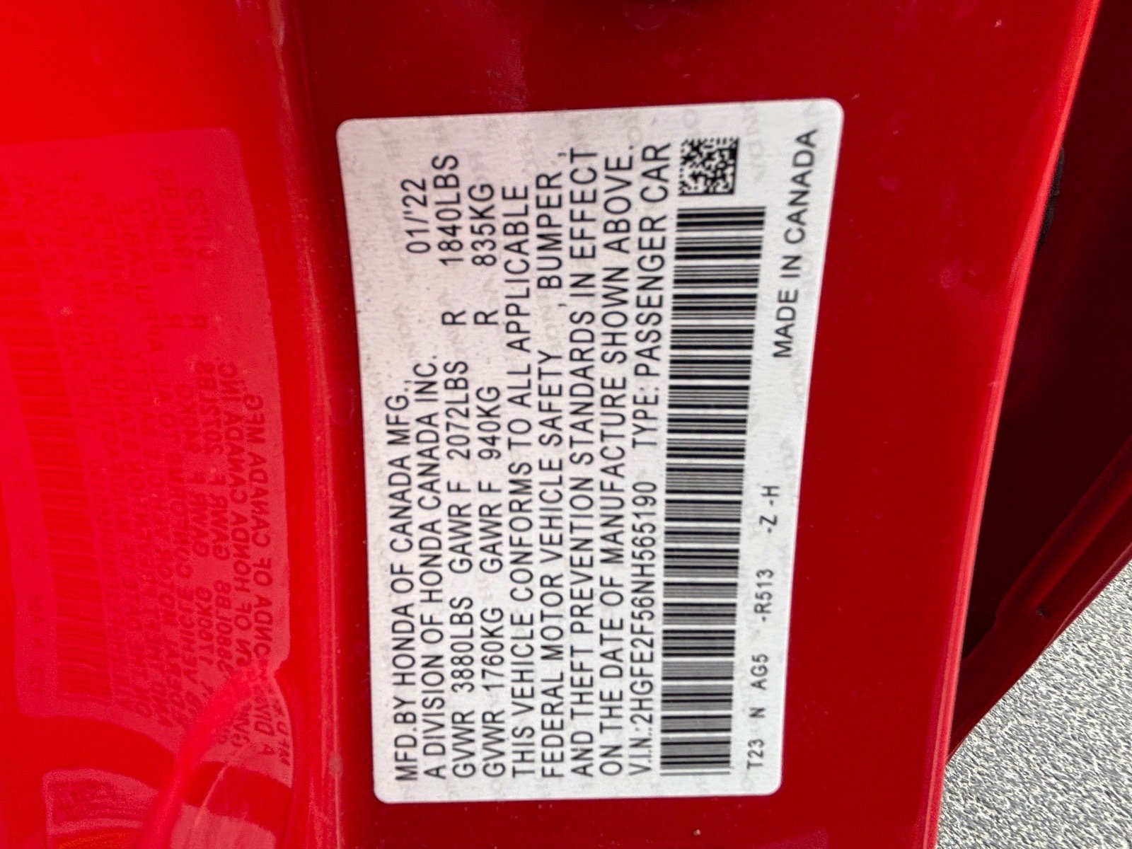 Used 2022 Honda Civic Sport image 32