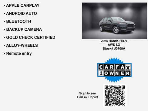 Used 2024 Honda HR-V LX image 7