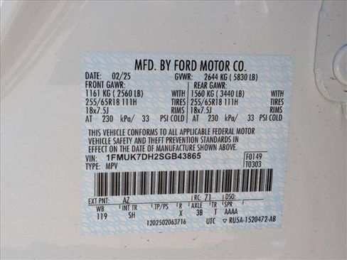 New 2025 Ford Explorer Active w/ Active Comfort Package RWD image 18