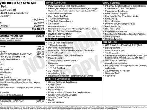 Used 2023 Toyota Tundra SR5 w/ SR5 Convenience Package AWD/4WD image 11