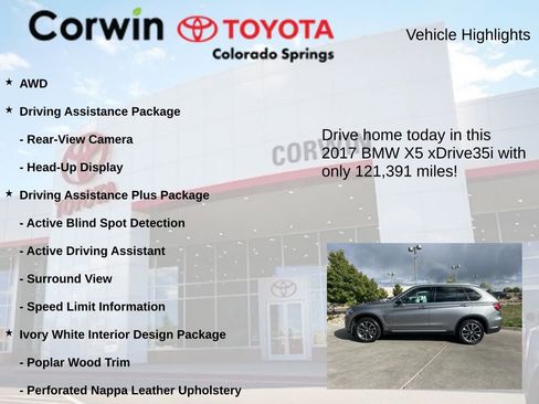Used 2017 BMW X5 xDrive35i AWD/4WD image 7