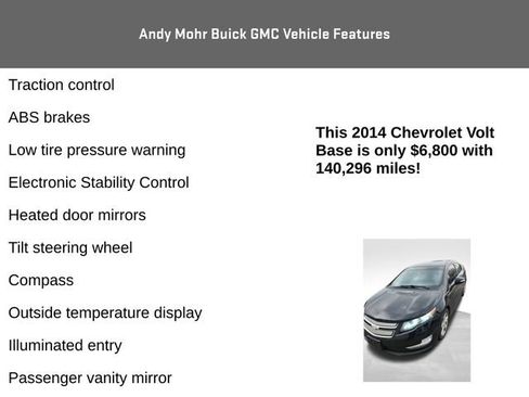 Used 2014 Chevrolet Volt Premium w/ Premium Trim Package image 8