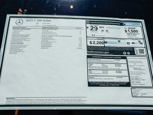 New 2025 Mercedes-Benz C 300 C 300 image 28