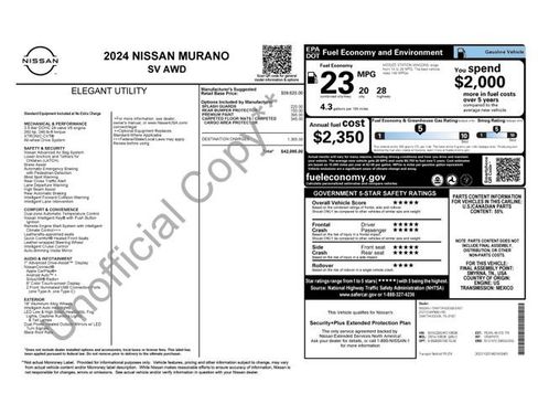 Used 2024 Nissan Murano SV image 2