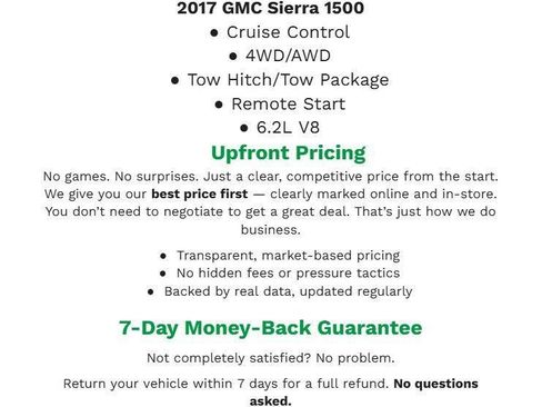 Used 2017 GMC Sierra 1500 SLT AWD/4WD image 1