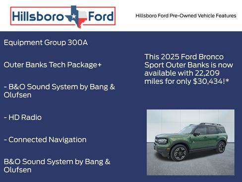 Used 2025 Ford Bronco Sport Outer Banks w/ Outer Banks Tech Package+ AWD/4WD image 3