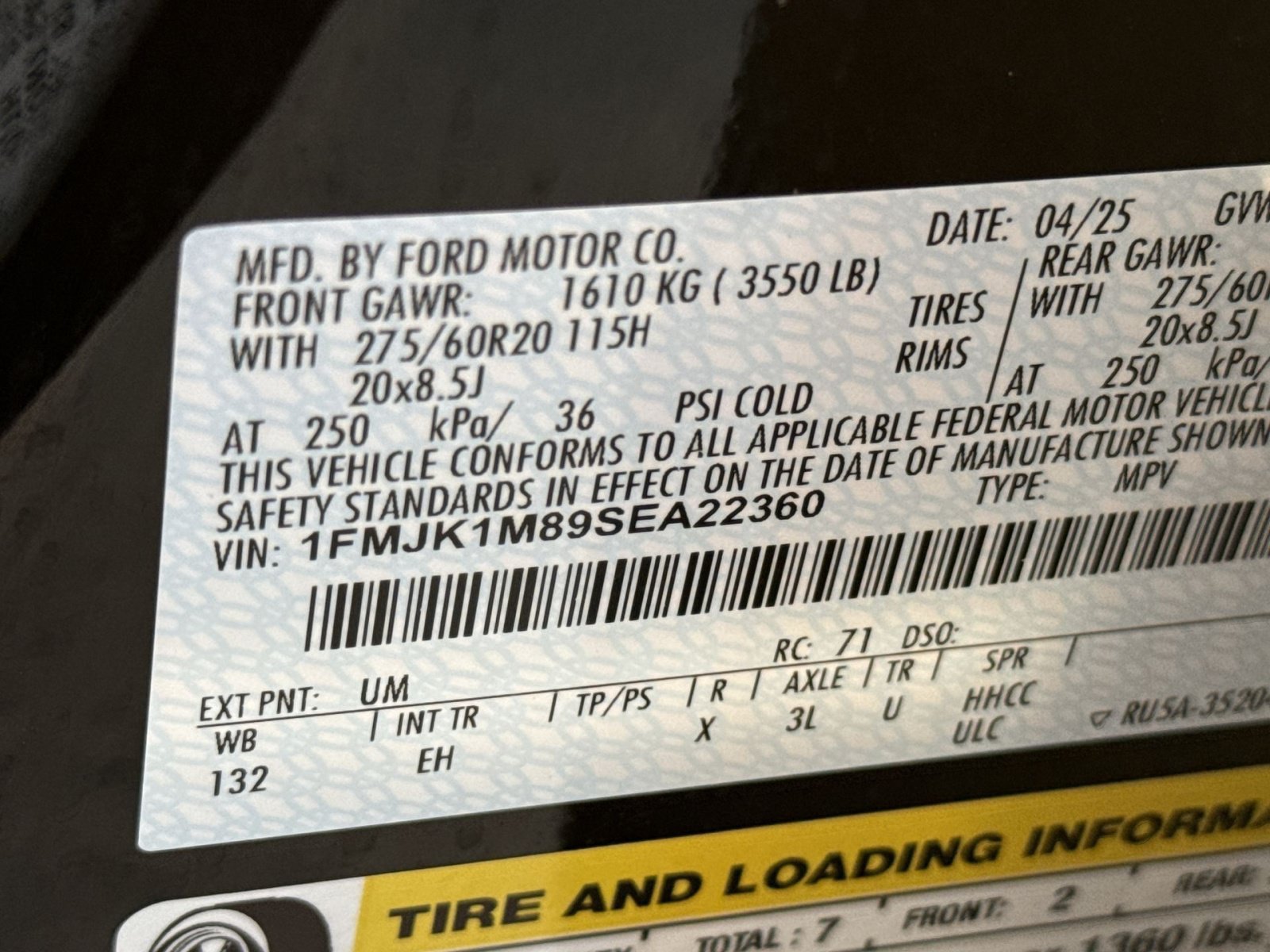 Used 2025 Ford Expedition Max Platinum AWD/4WD image 39