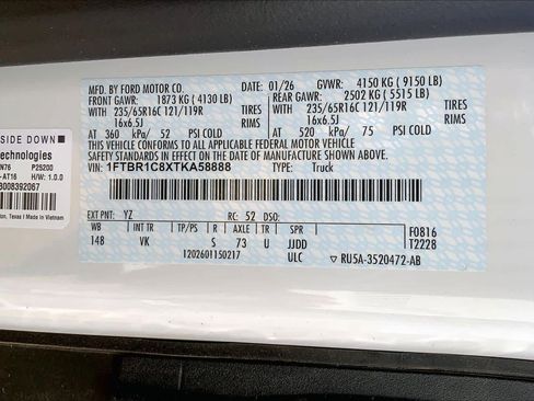 New 2026 Ford Transit 250 148 Medium Roof w/ Load Area Protection Package image 21