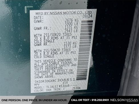 Certified 2024 Nissan Pathfinder Platinum w/ Cargo Package image 35