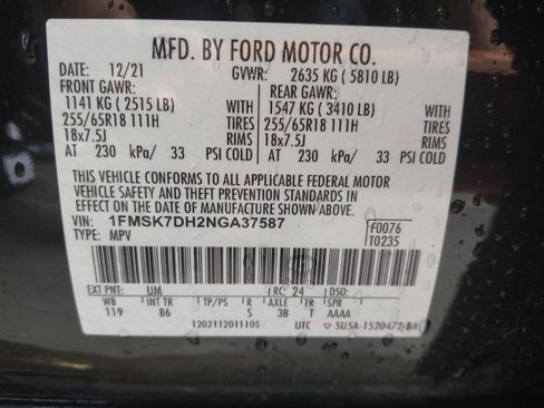 Used 2022 Ford Explorer XLT w/ Class IV Trailer Tow Package RWD image 33