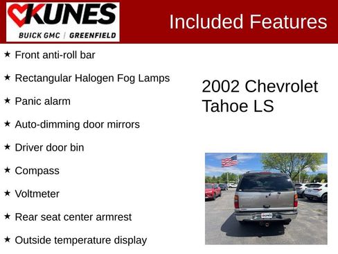 Used 2002 Chevrolet Tahoe LS w/ Trailer Pkg AWD/4WD image 3