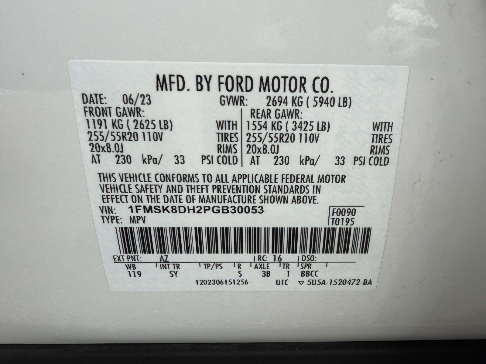 Certified 2023 Ford Explorer XLT w/ Equipment Group 202A AWD/4WD image 34