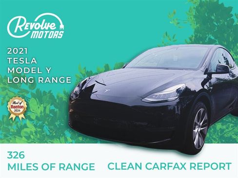 Used 2021 Tesla Model Y Long Range AWD/4WD image 1