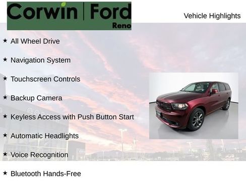 Used 2017 Dodge Durango GT w/ Nav & Power Liftgate Group AWD/4WD image 8