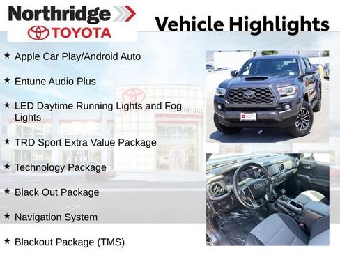 Used 2021 Toyota Tacoma TRD Sport w/ Technology Package AWD/4WD image 2