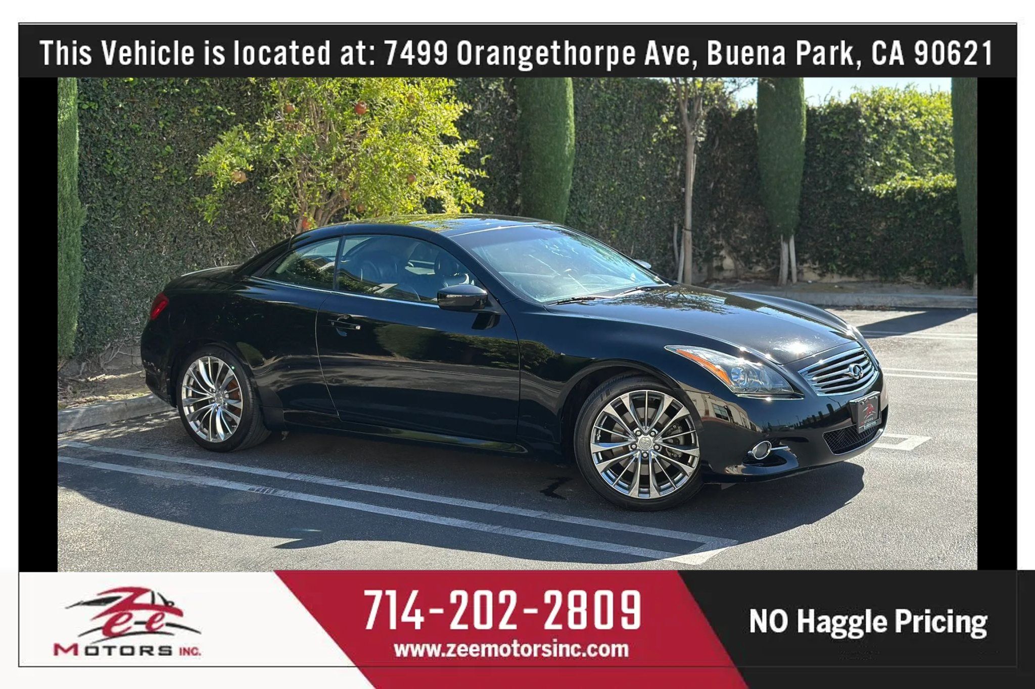Used 2012 INFINITI G37 Convertible w/ Premium Pkg RWD image 2
