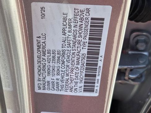 Used 2025 Honda Accord LX image 33