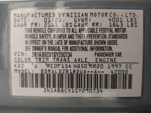 Used 2025 Nissan Sentra SV FWD image 33