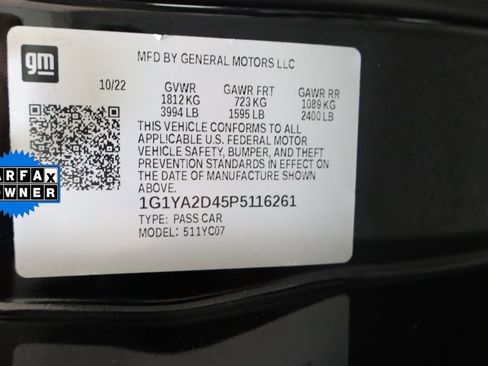Certified 2023 Chevrolet Corvette Stingray Coupe w/ 1LT RWD image 31