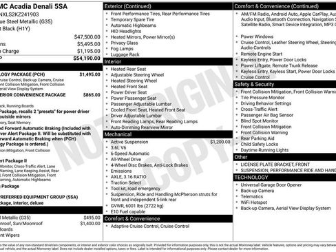 Used 2019 GMC Acadia Denali w/ Technology Package image 44