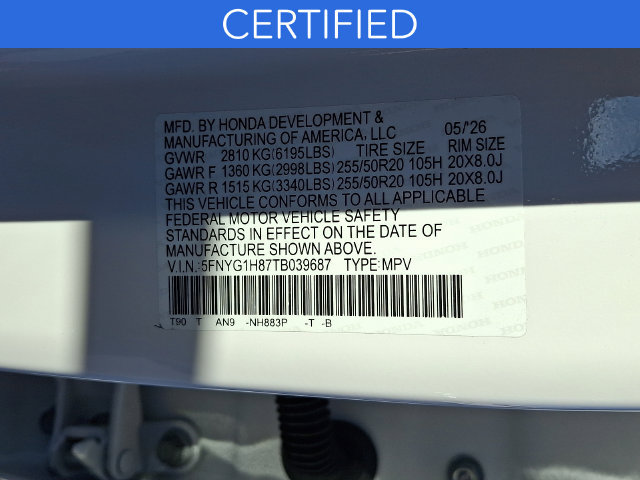 Certified 2026 Honda Pilot Elite image 28