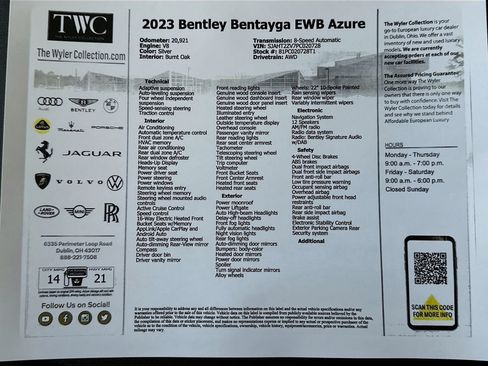 Used 2023 Bentley Bentayga Extended Wheelbase AWD/4WD image 51