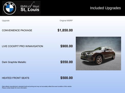 Used 2022 BMW X3 xDrive30i w/ Convenience Package image 20