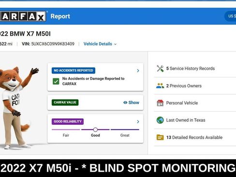 Used 2022 BMW X7 M50i w/ Executive Package AWD/4WD image 9